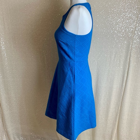 Banana Republic Factory Bright Blue Sleeveless A-Line Dress Size 2 - Picture 2 of 7